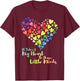 It Takes A Big Heart To Shape Little Minds Teacher Student Men Women Kids T-Shirt - T-Shirt | Maroon