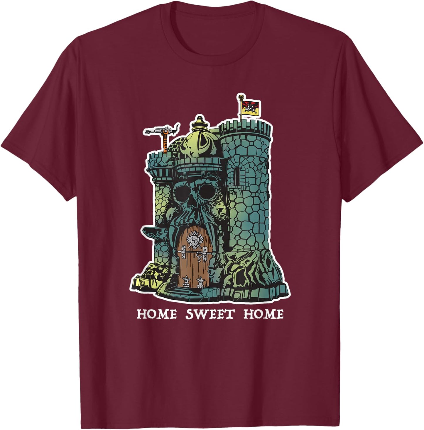 Home Sweet Home He Man Castle Toy 1980 T-Shirt - T-Shirt | Maroon