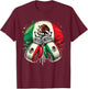 Mexican Boxing Pride Gloves Sports Design T-Shirt - T-Shirt | Maroon