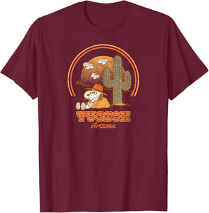 Peanuts - Spike Tucson Arizona Relaxing in Desert T-Shirt - T-Shirt | Maroon