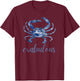 Crab Crabulous Fisherman Coastal Sea Life Top T-Shirt - T-Shirt | Maroon