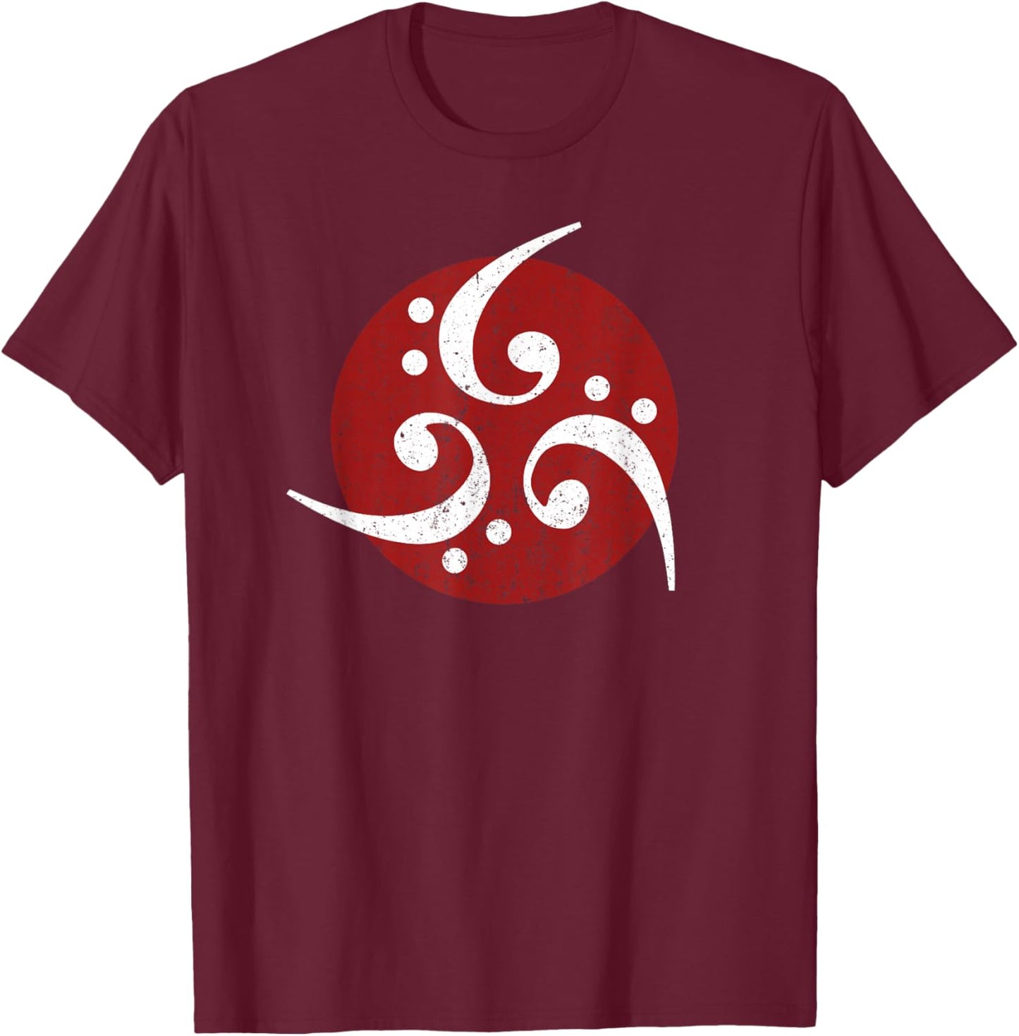 Bass Clef Vintage Bassist Bass Player Art Musician T-Shirt - T-Shirt | Maroon