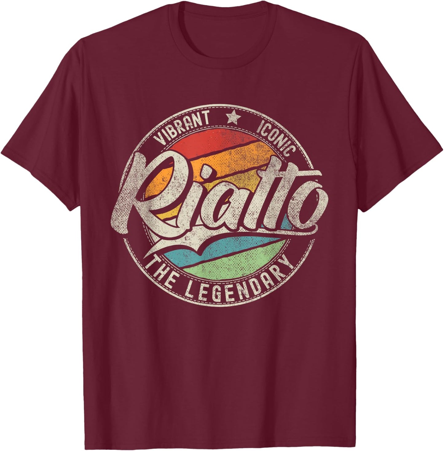 Rialto CA | California | Vintage Distressed T-Shirt - T-Shirt | Maroon