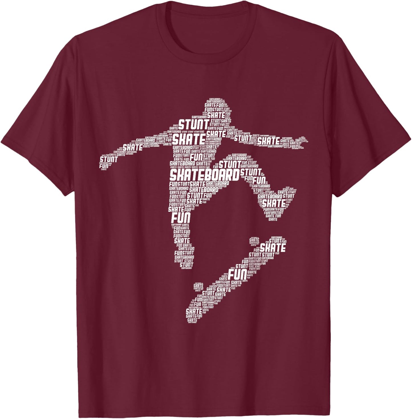 Skateboard Stunt Retro Skater Boys Children Men T-Shirt - T-Shirt | Maroon