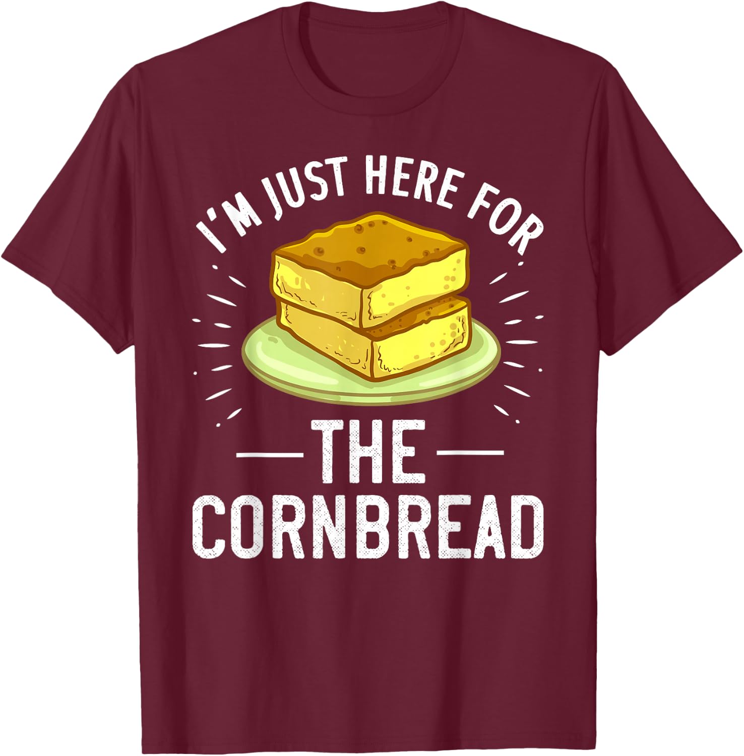 Cornbread Funny Gluten Free T-Shirt - T-Shirt | Maroon