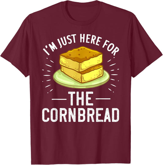 Cornbread Funny Gluten Free T-Shirt - T-Shirt | Maroon