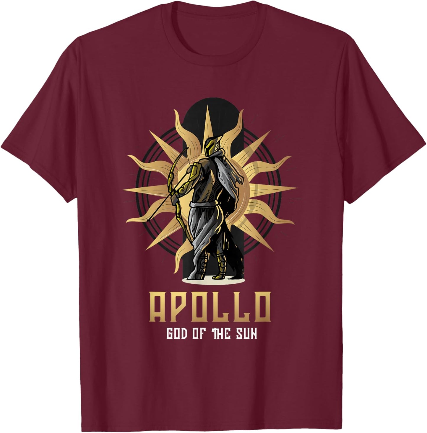 Gods of Olymp or Apollo God of The Sun or Ancient Greek God T-Shirt - T-Shirt | Maroon