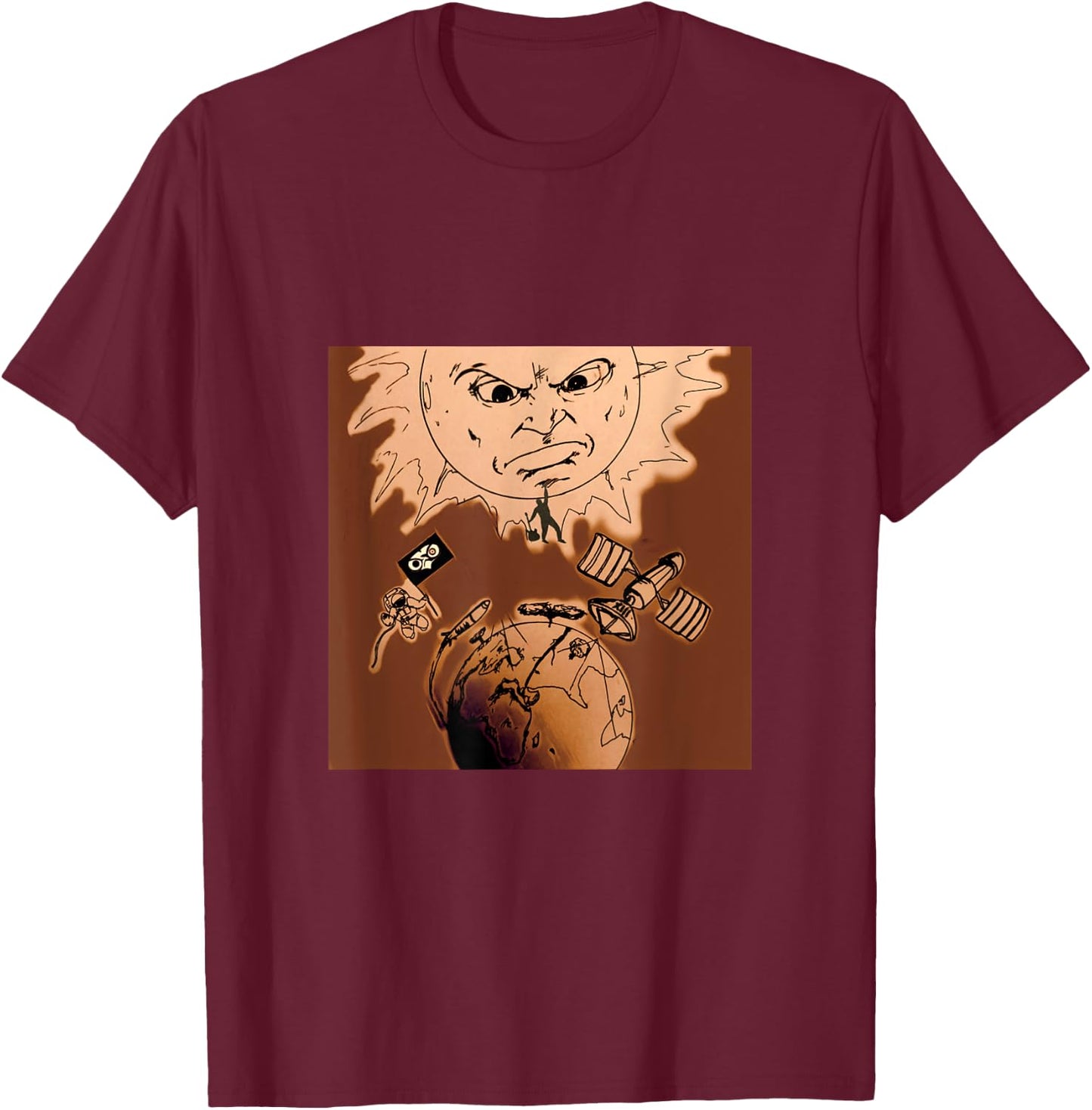 "One Eyed Owl OEO XIII" T-Shirt - T-Shirt | Maroon