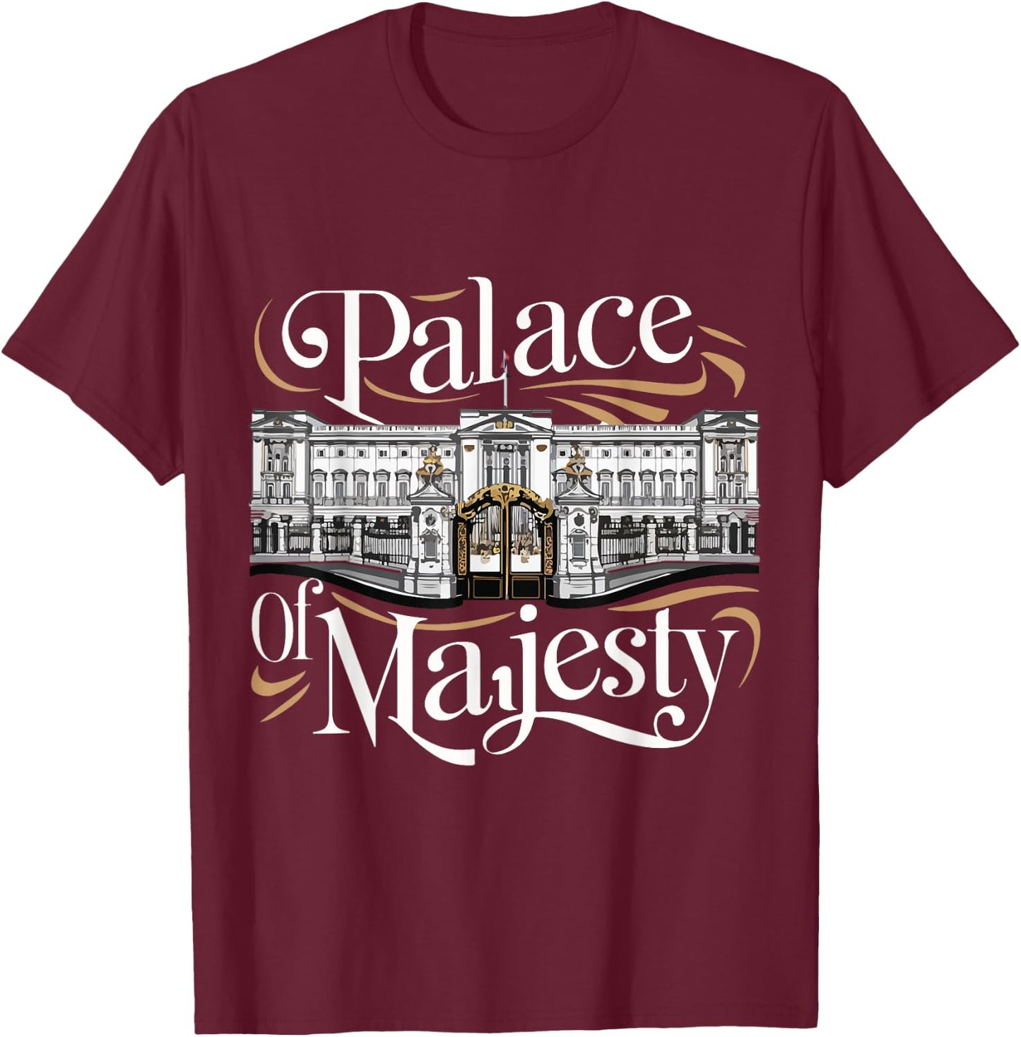 London Palace Buckingham Palace T-Shirt - T-Shirt | Maroon