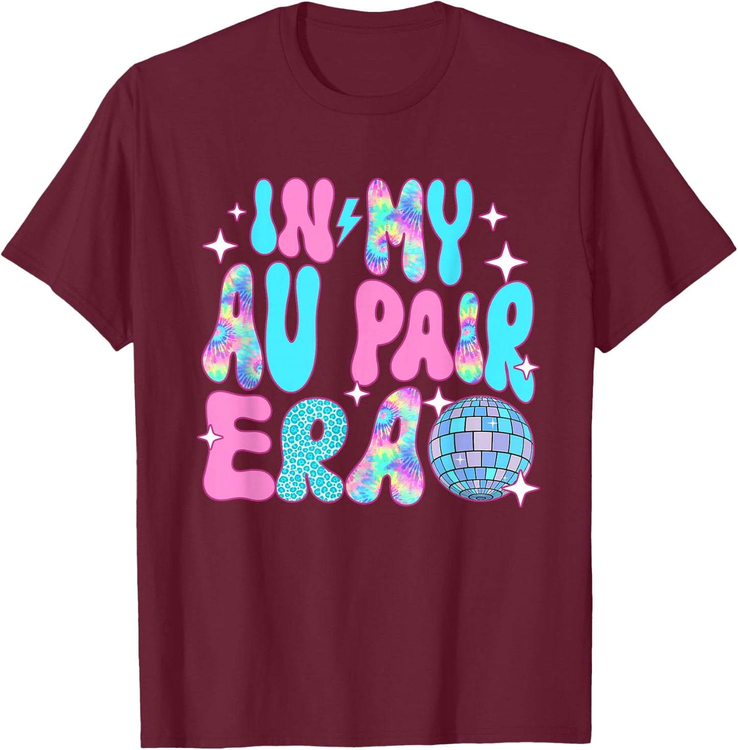 Disco In My Au Pair Era T-Shirt - T-Shirt | Maroon