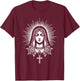Mother Mary Mama Mary Traditional Tattoo Artist Inked T-Shirt - T-Shirt | Maroon