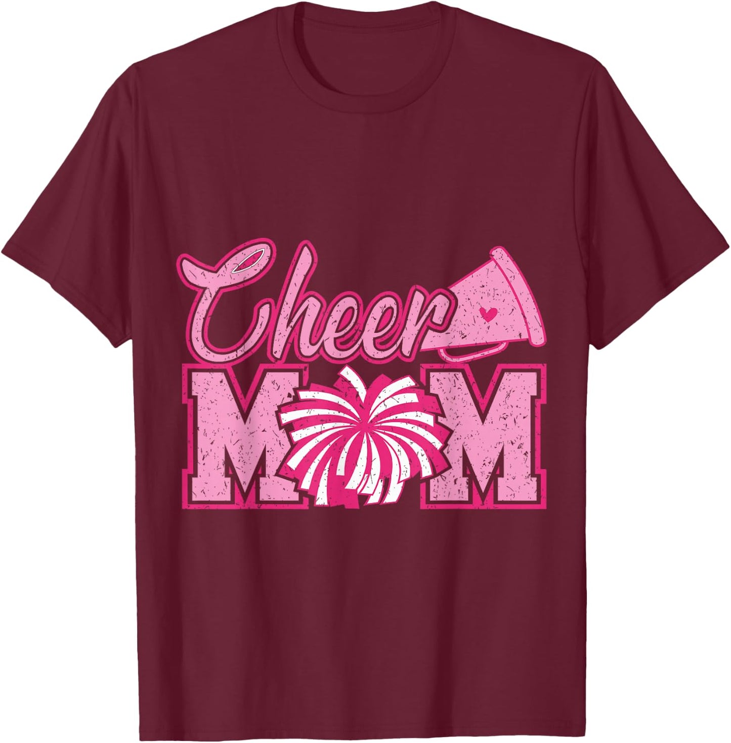Cheer Mom T-Shirt - T-Shirt | Maroon