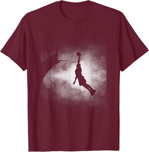 BASBO Basketball Apparel - Basketball , Small, Black T-Shirt - T-Shirt | Maroon