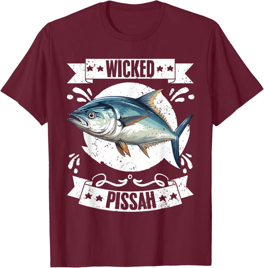 Wicked Pissah Funny Tuna Whisperer Tuna Fisherman Tuna Lover T-Shirt - T-Shirt | Maroon