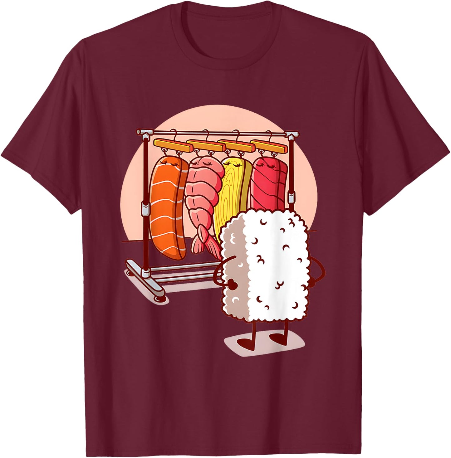 Sushi Wardrobe Olipop T-Shirt - T-Shirt | Maroon