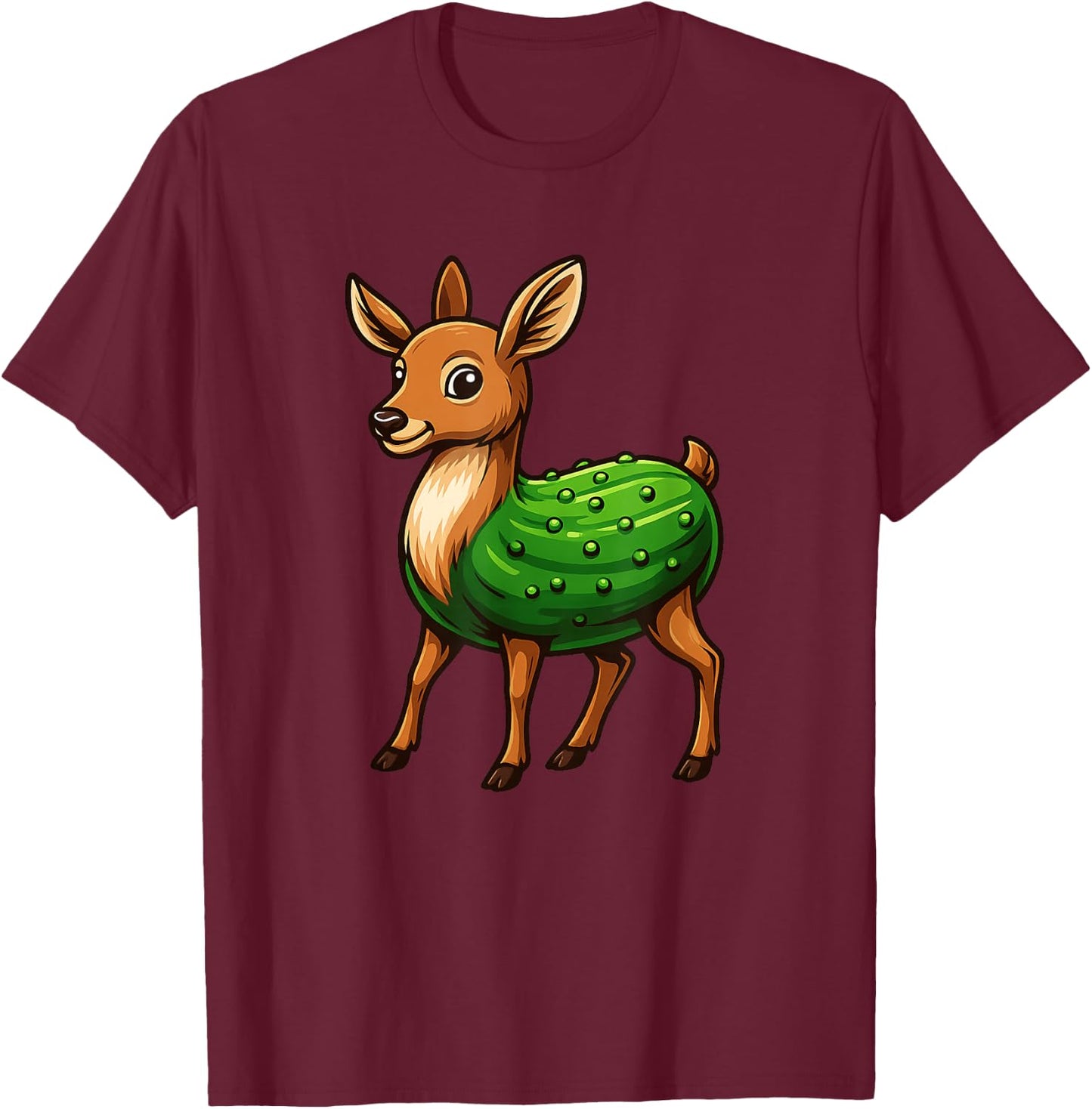 Dill Doe Funny Adult Humor Funny Nature Deer Redneck T-Shirt - T-Shirt | Maroon