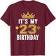It's My 23rd Birthday Gift 23 Years Old Man And Woman T-Shirt - T-Shirt | Maroon