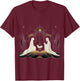 Minimalist Nativity Scene - Christmas Art T-Shirt - T-Shirt | Maroon