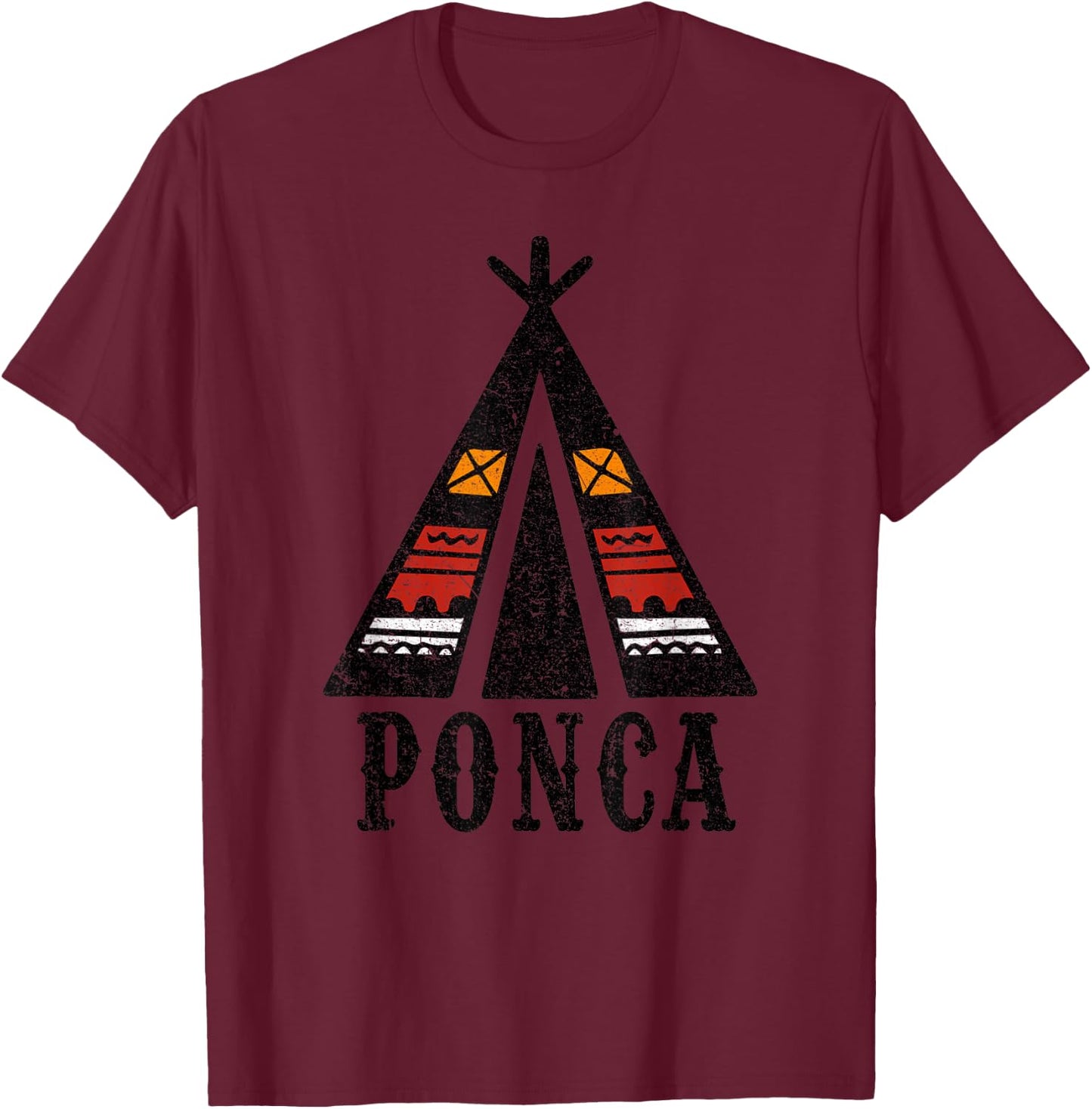 Ponca Tribe Pride Native American Indian Culture T-Shirt - T-Shirt | Maroon