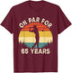 Funny 65th Birthday Golf Golfer 65 Year Old Golf Birthday T-Shirt - T-Shirt | Maroon