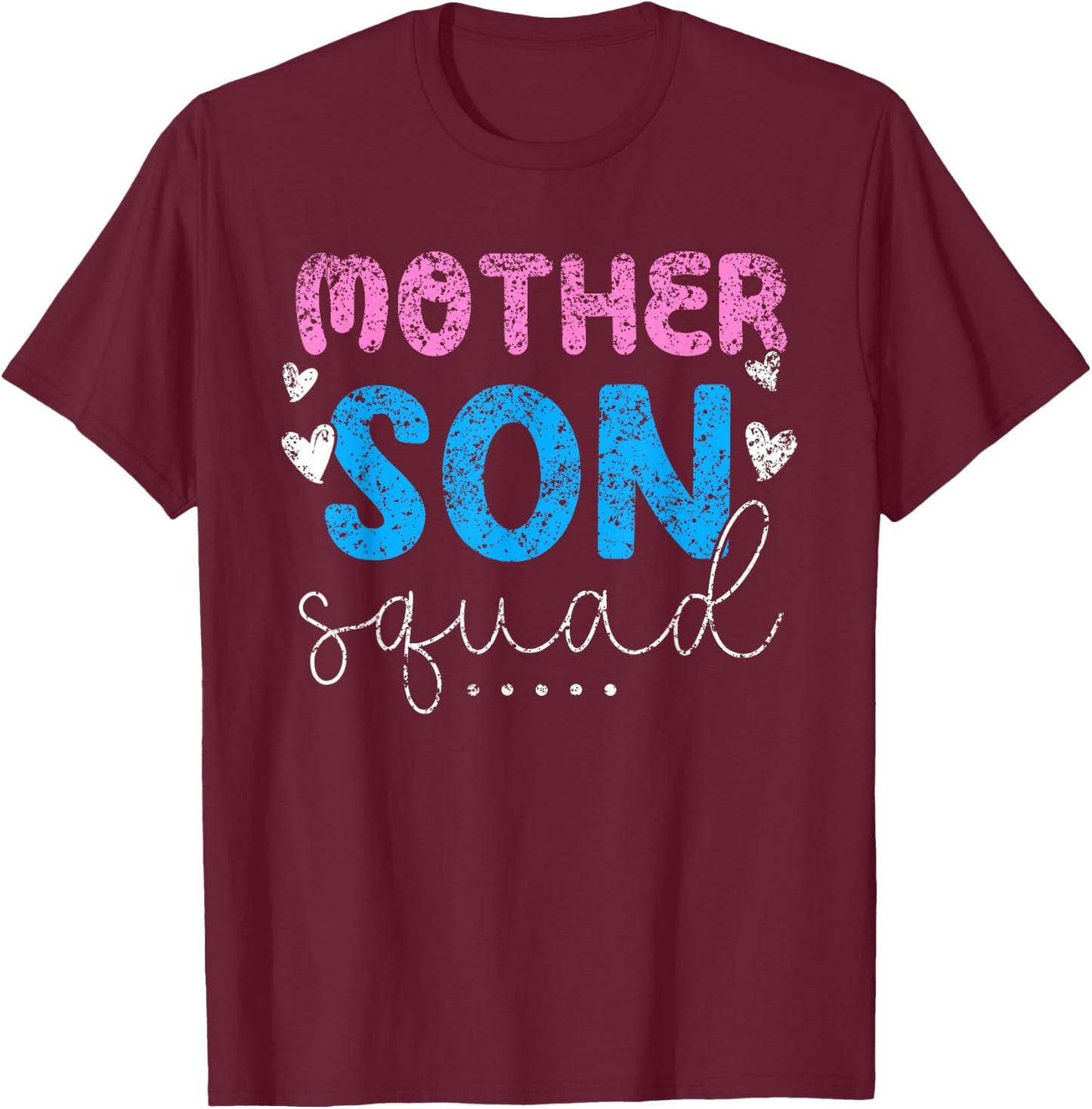 Mother Son Squad Mother's Day Matching Mom Sons Mother Son T-Shirt - T-Shirt | Maroon