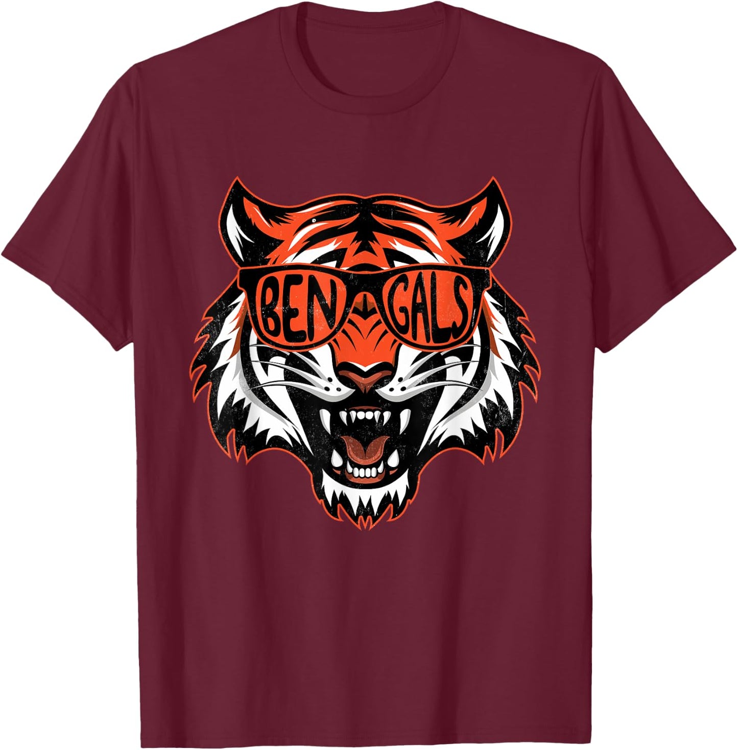 Vintage Cincinnati Last Name Pride Personalized Love Animal T-Shirt - T-Shirt | Maroon
