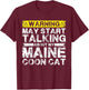 Warning May Start Talking About My Maine Coon Cat Men Women T-Shirt - T-Shirt | Maroon
