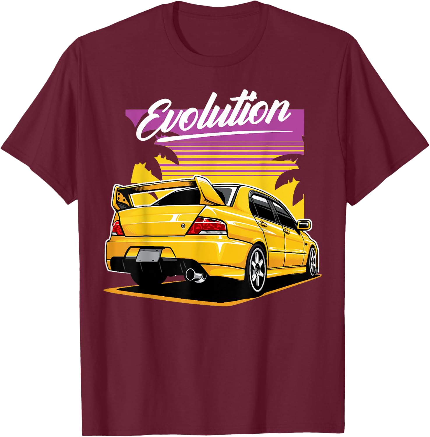 Evo8 Evo6 Evo7 Evo9 Evo10 VI VII VIII IX X T-Shirt - T-Shirt | Maroon