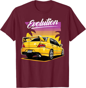 Evo8 Evo6 Evo7 Evo9 Evo10 VI VII VIII IX X T-Shirt - T-Shirt | Maroon