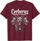 Cerberus Three Headed Dog Mythical Creature Greek Mythology Men Women T-Shirt - T-Shirt | Maroon