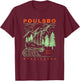Poulsbo Washington Cool Travel Souvenir Rustic Poulsbo T-Shirt - T-Shirt | Maroon