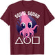 Squid Squad Group Matching Halloween T-Shirt - T-Shirt | Maroon