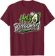Volleyball Team Avocado Volleyball T-Shirt - T-Shirt | Maroon
