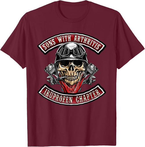 Sons With Arthritis Ibuprofen Chapter Funny Biker Skull