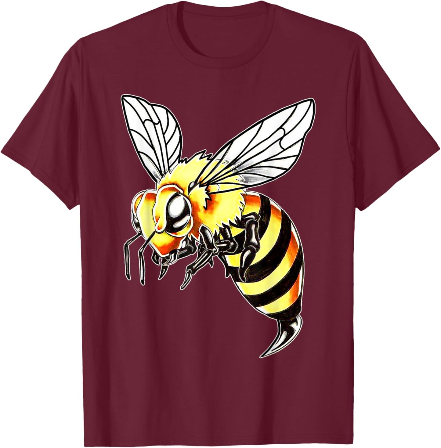 Bee Wasp Hornet Bumble Bee Stinger T-Shirt - T-Shirt | Maroon