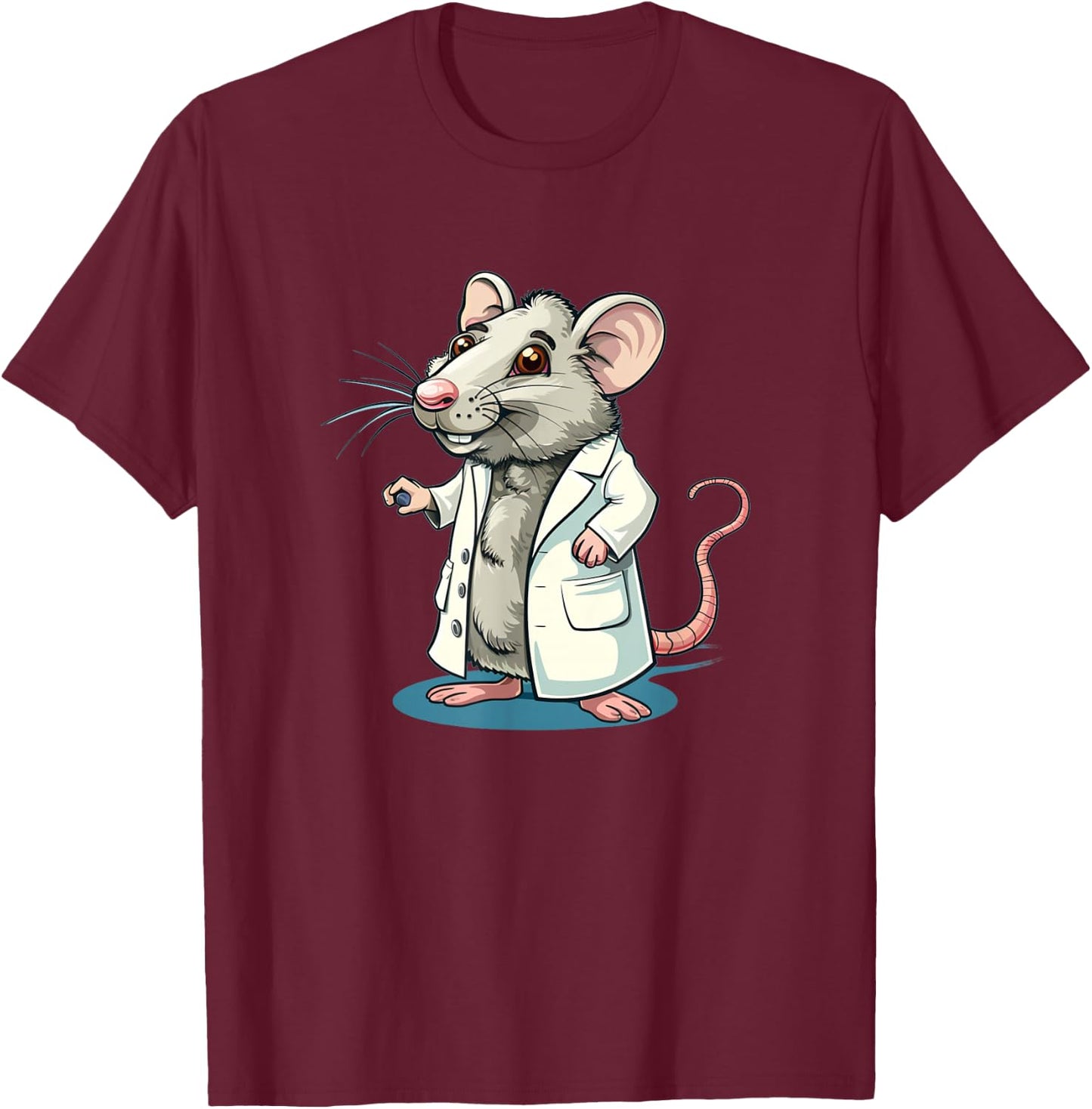 Funny Science Rodent Costume for Lab Rats and Mouses Lovers T-Shirt - T-Shirt | Maroon