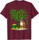 Shamrock Tree Leprechaun Hat Boxer Dog St Patrick's Day Women Kids T-Shirt - T-Shirt | Maroon