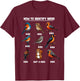 Funny Bird How to Identify Birds - Birds Lovers Watching , Small, Black T-Shirt - T-Shirt | Maroon