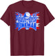 Proud Puerto Rican Lineman Skull with Flag of Puerto Rico T-Shirt - T-Shirt | Maroon