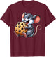 Cute Mouse Cookie Rat T-Shirt - T-Shirt | Maroon