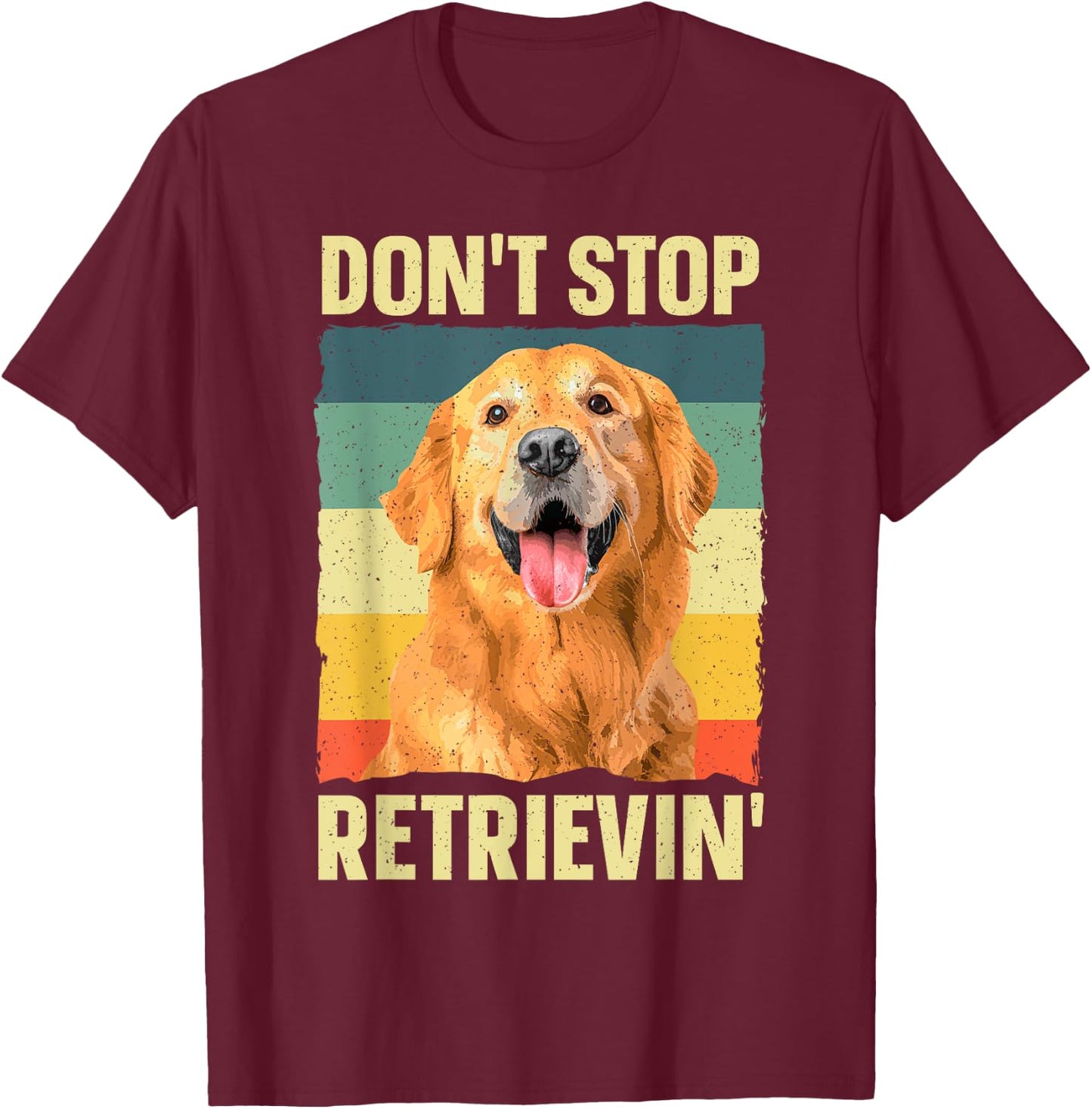 Golden Retriever Design Women Golden Retriever Lover T-Shirt - T-Shirt | Maroon