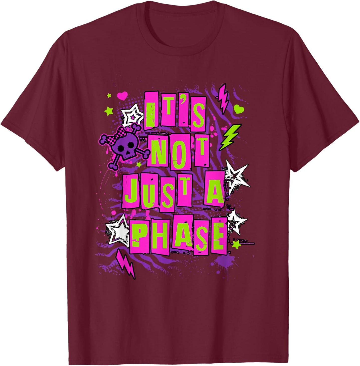 Ripple Junction It’s Not Just a Phase Scene Kid T-Shirt - T-Shirt | Maroon
