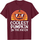 Coolest Pumpkin In The Patch Halloween Outfit Teens Boys Kid T-Shirt - T-Shirt | Maroon