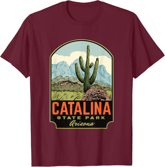 Catalina State Park Arizona T-Shirt - T-Shirt | Maroon