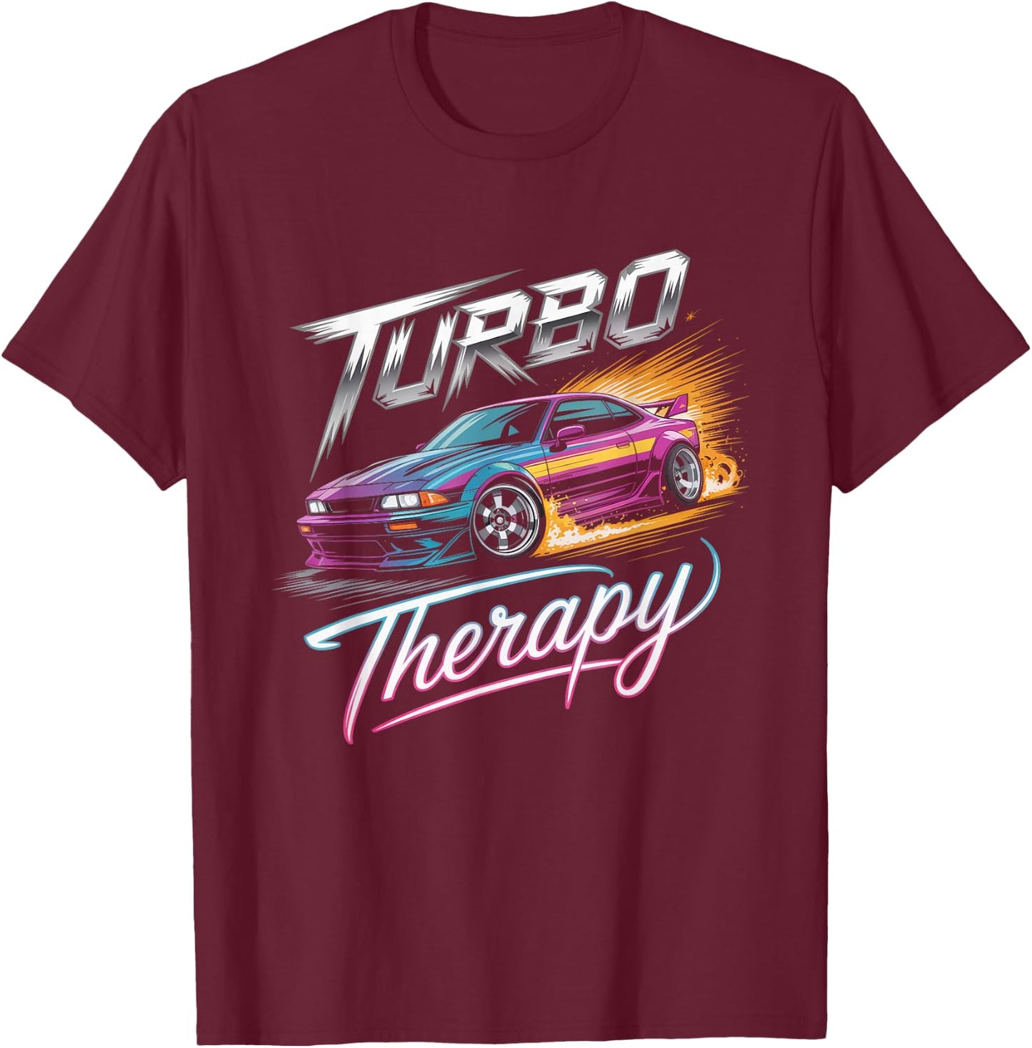 JDM Tuner Turbo Therapy T-Shirt - T-Shirt | Maroon