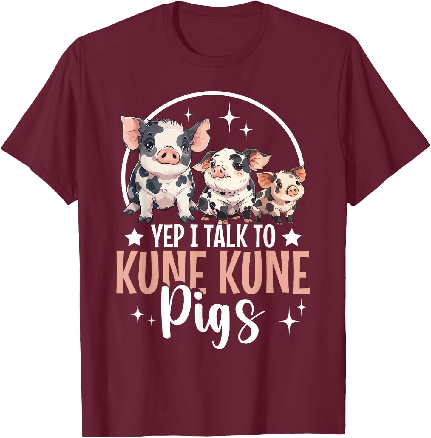 Kune Kune Pig Essentials Kunekune Pig Lover Kune Kune Mom T-Shirt - T-Shirt | Maroon