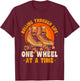 Roller Skate Rolling Through Life Roller Skater T-Shirt - T-Shirt | Maroon