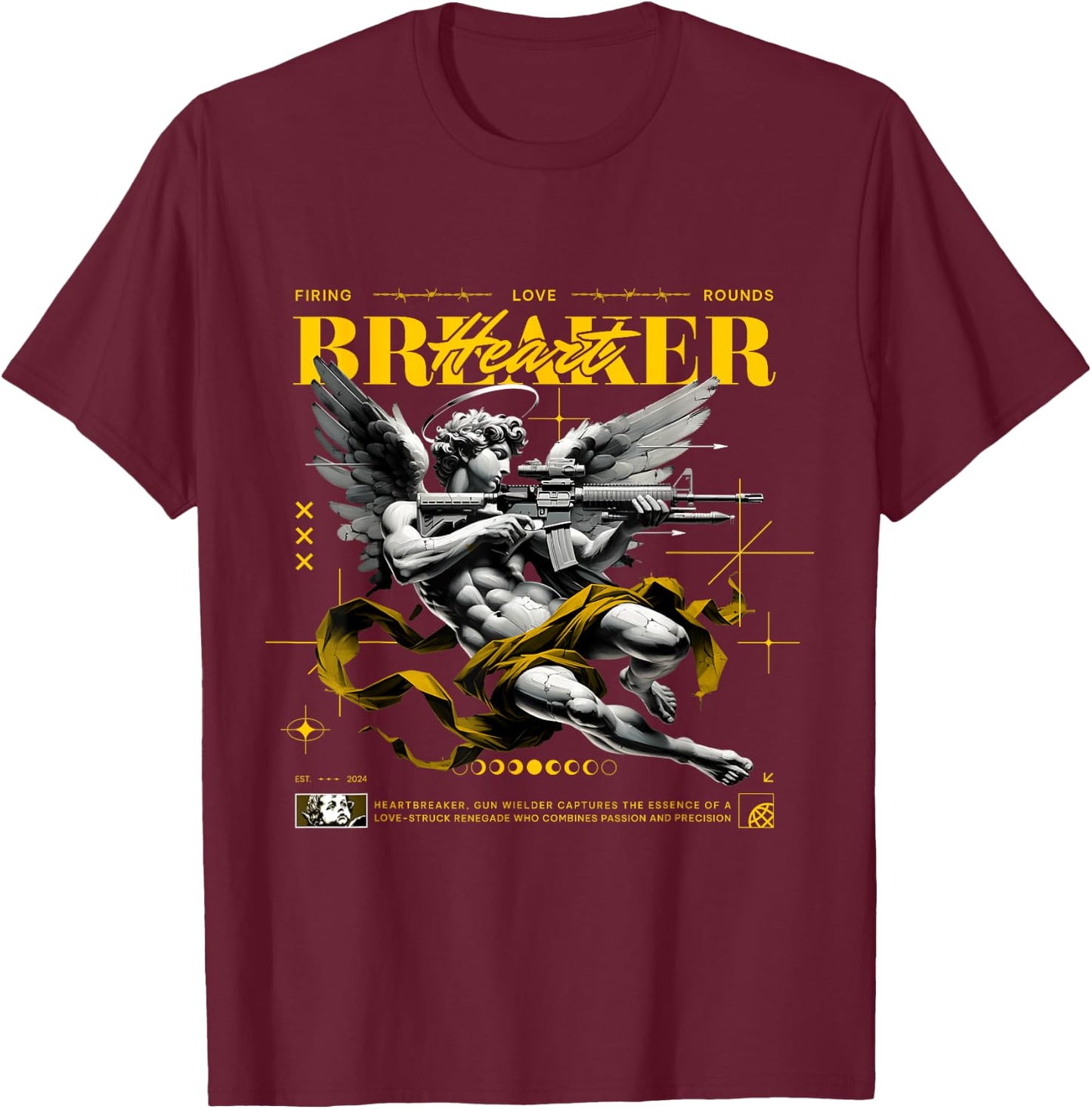 Heart Breaker Vivid Sulfur 4s Matching Women T-Shirt - T-Shirt | Maroon