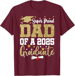 Super Proud Dad Of A 2026 Graduate Senior Graduation T-Shirt - T-Shirt | Maroon