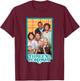 Three's Company Roommates & The Ropers Classic 80s T-Shirt - T-Shirt | Maroon